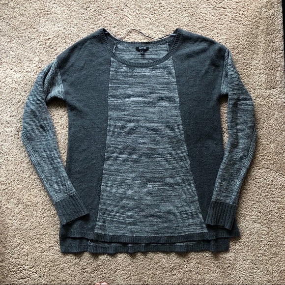 Oversized two tone grey sweater - Picture 2 of 2